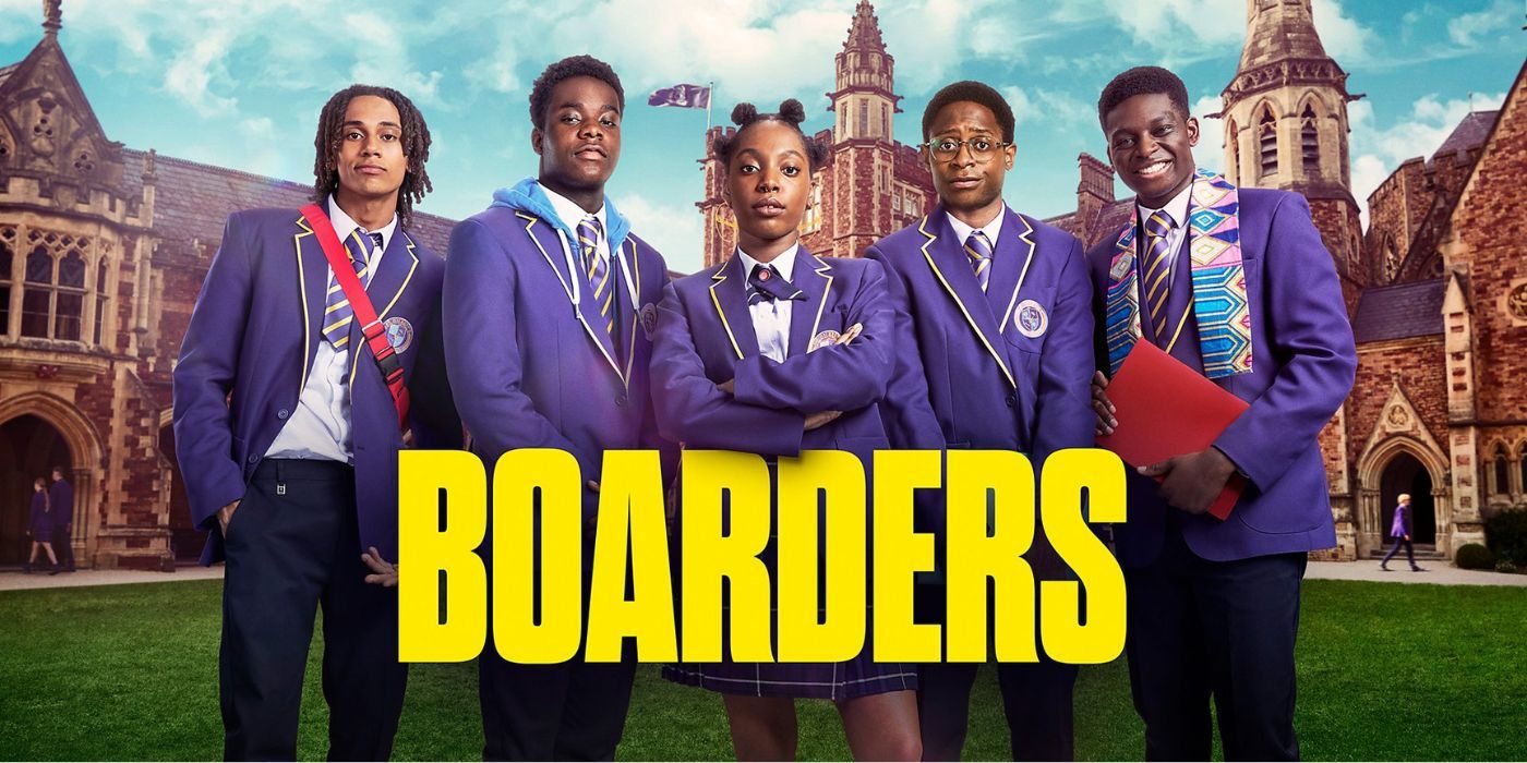 The main cast of BBC's Boarders