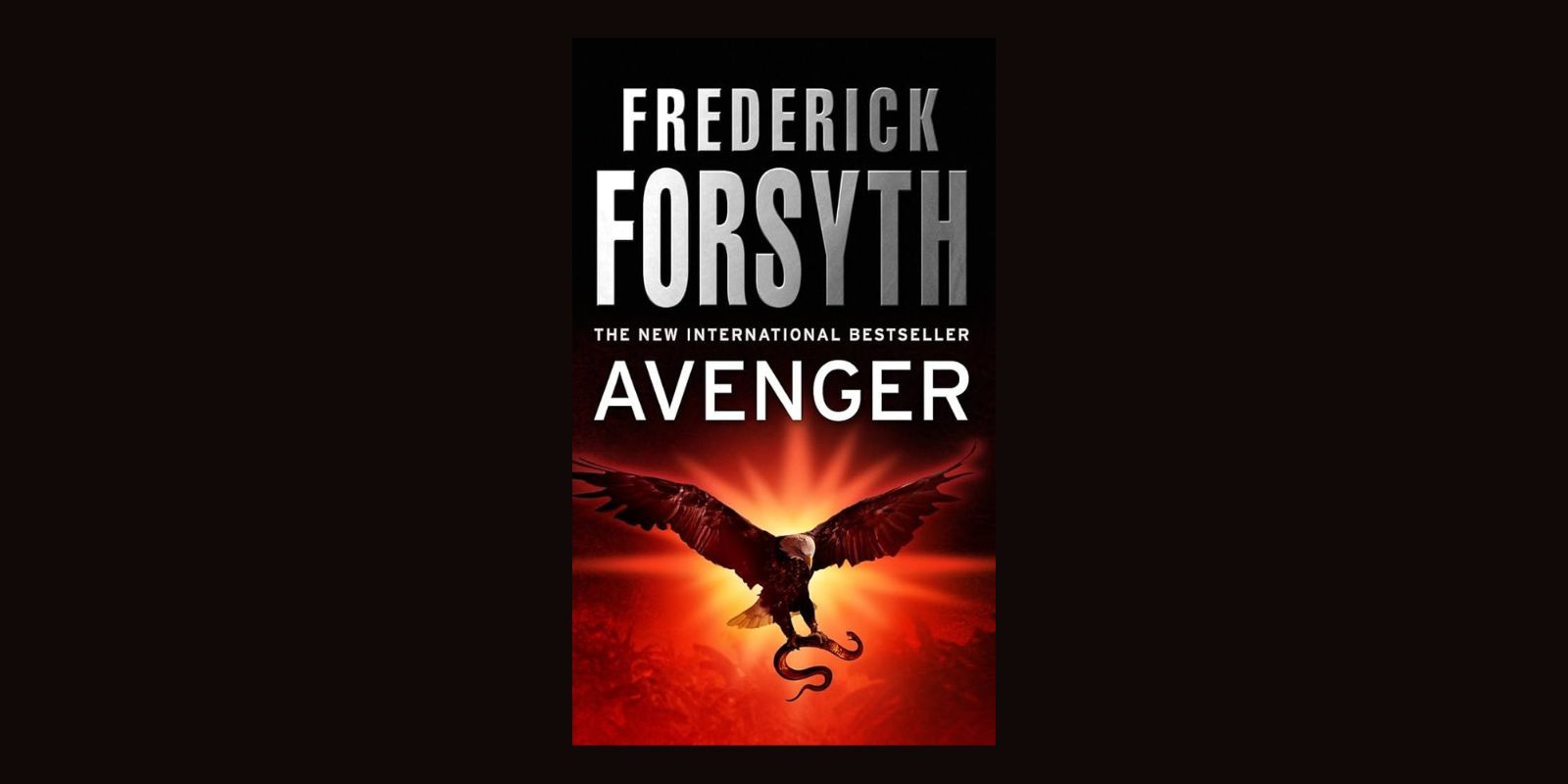 Avenger novel cover against a black background