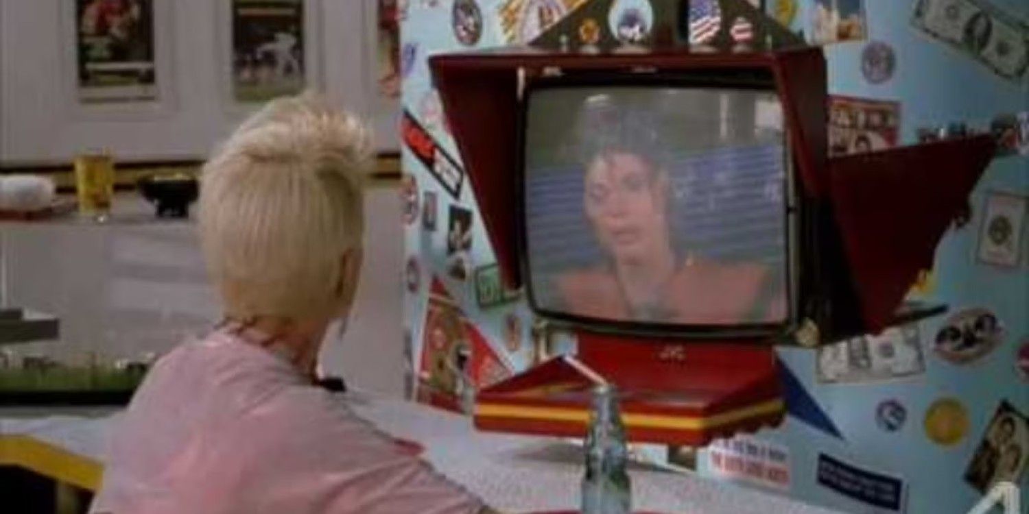 Michael Jackson on a TV screen in 'Back to the Future Part II'