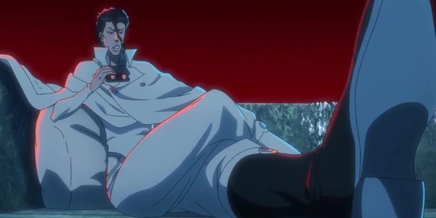 Askin Nakk le Var sitting down in Bleach: Thousand Year Blood War