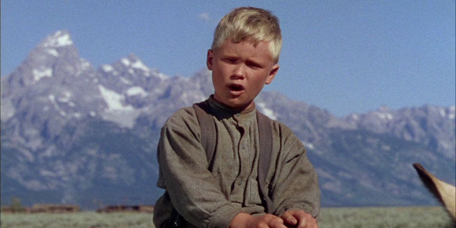 Brandon DeWilde from &lsquo;Shane&rsquo; in a field