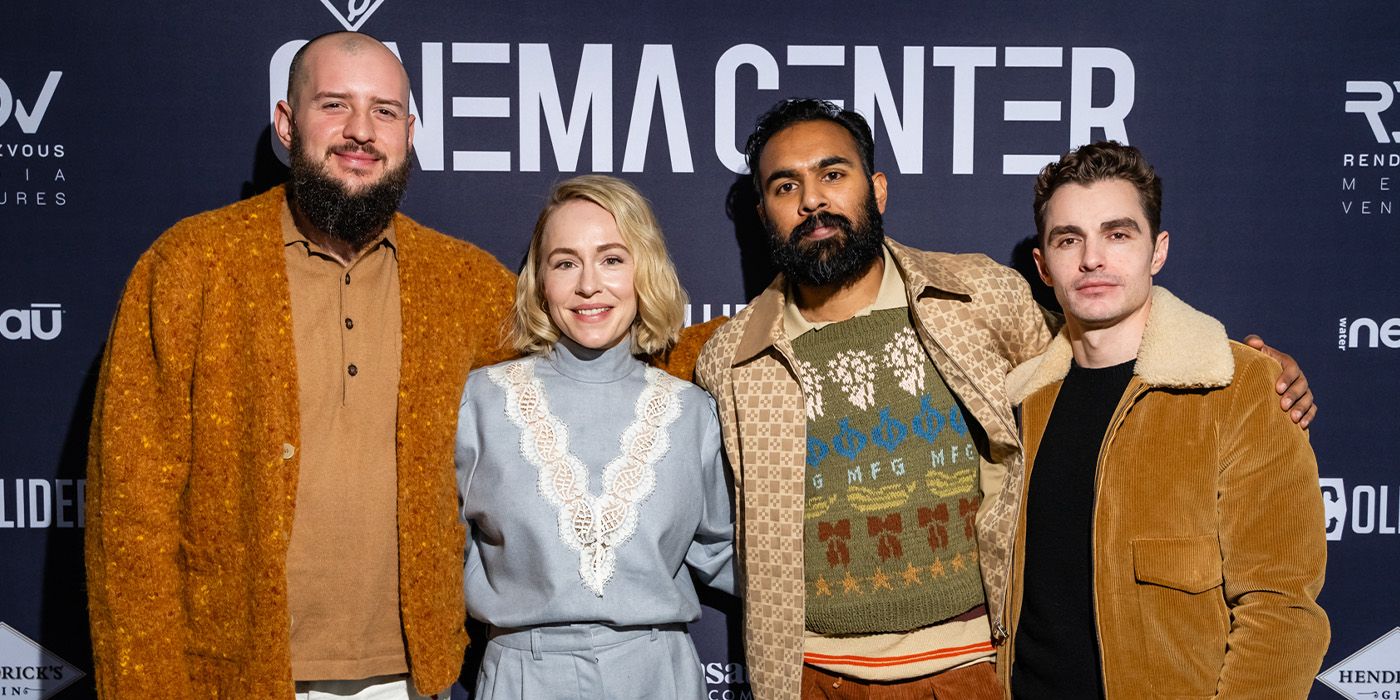 The cast of Bubble &amp; Squeak pose at Sundance 2025