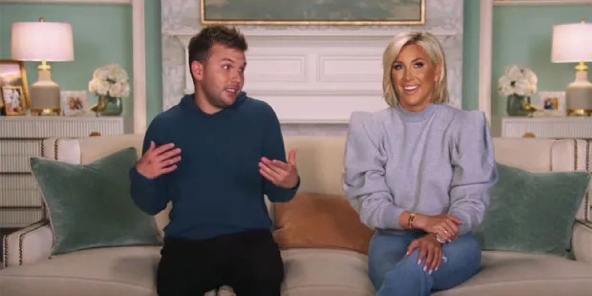 Chase and Savannah Chrisley in confessional on 'Growing Up Chrisley.'