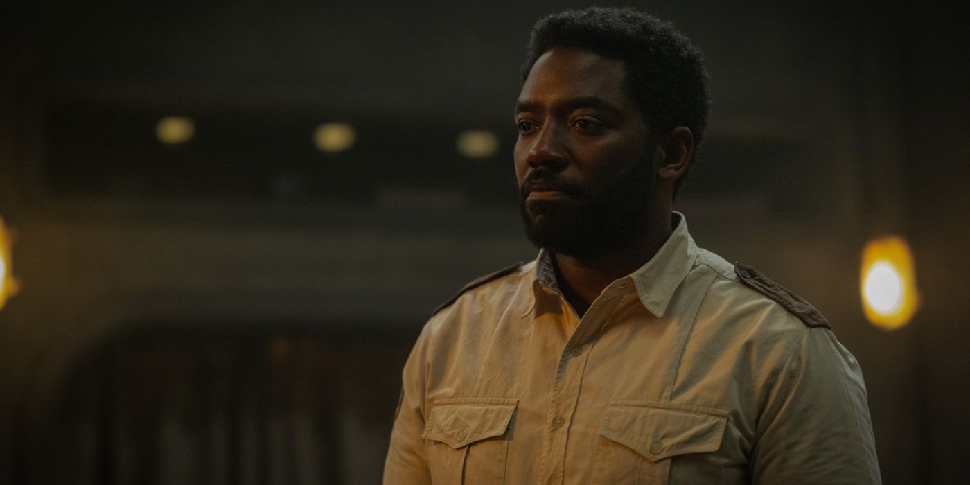 Chinaza Uche looking perplexed as Paul Billings in Silo Season 2 Episode 8.