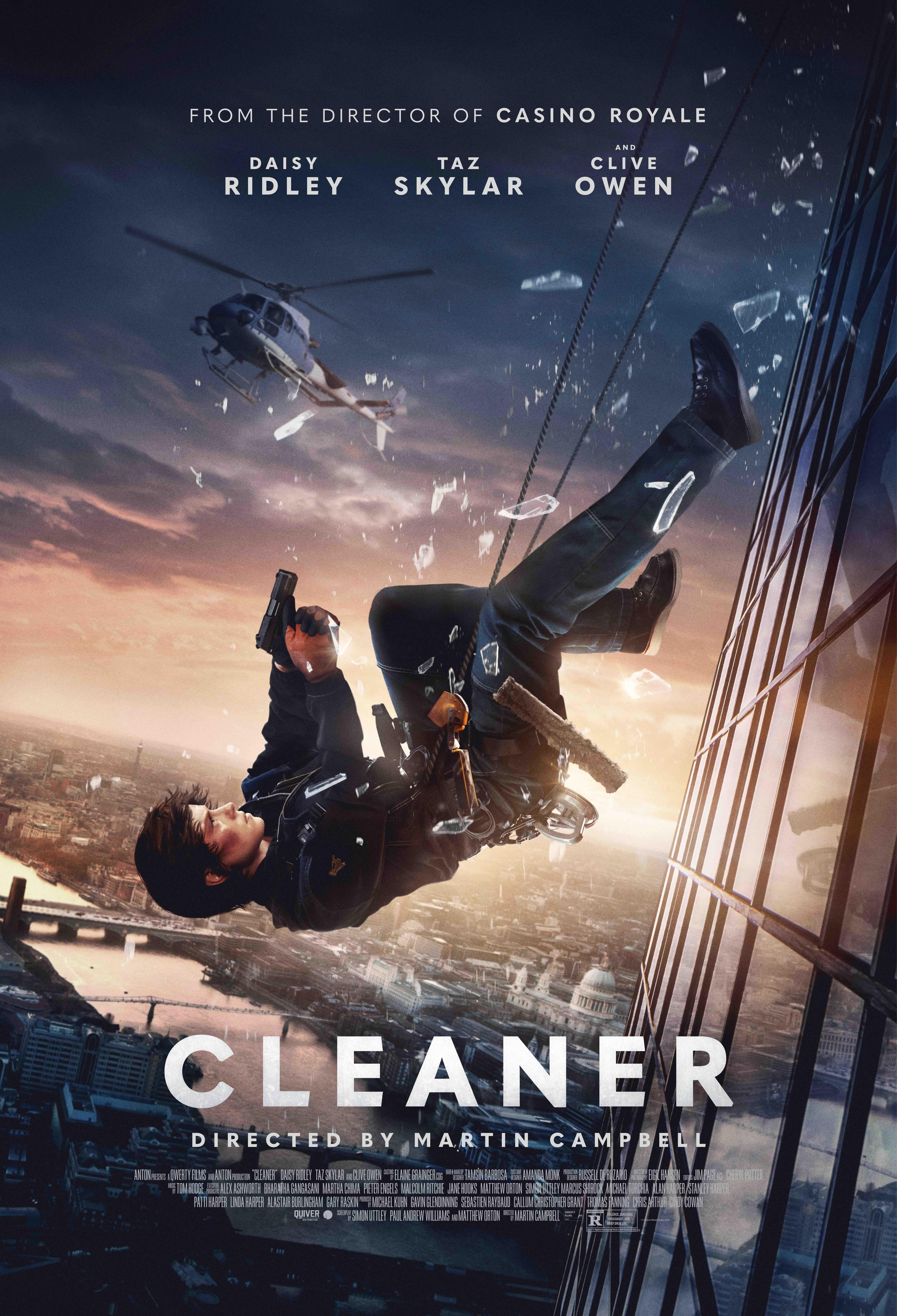 Daisy Ridley in Cleaner poster