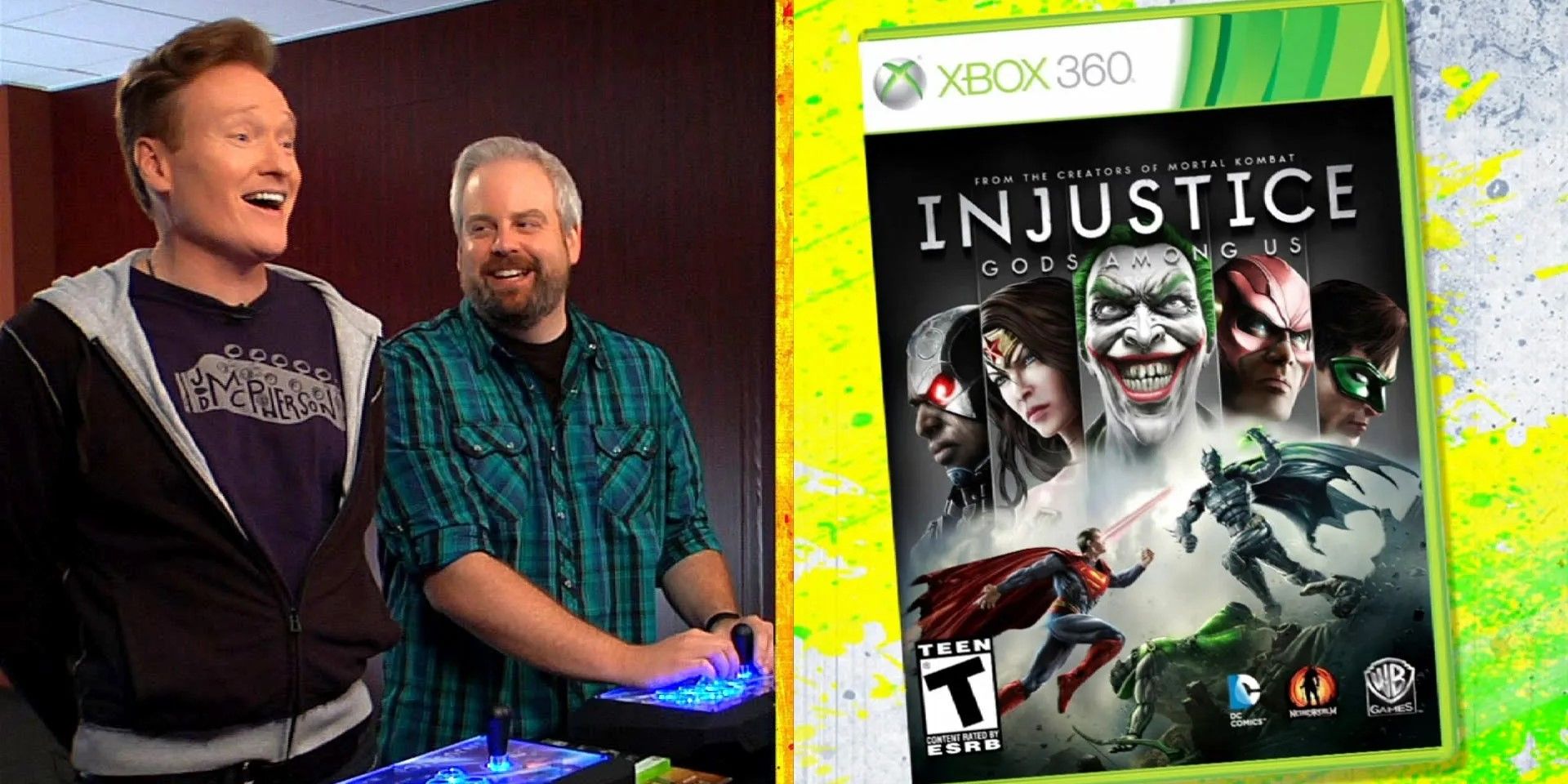 Conan O'Brien plays and reviews the game Injustice: Gods Among Us for his Clueless Gamer series.