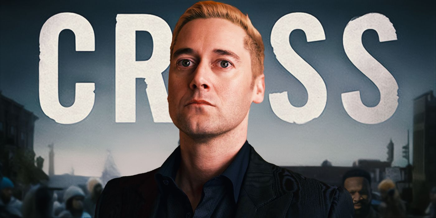 Custom image from Jefferson Chacon of Ryan Eggold as Ed Ramsey looking serious with blond hair for Cross