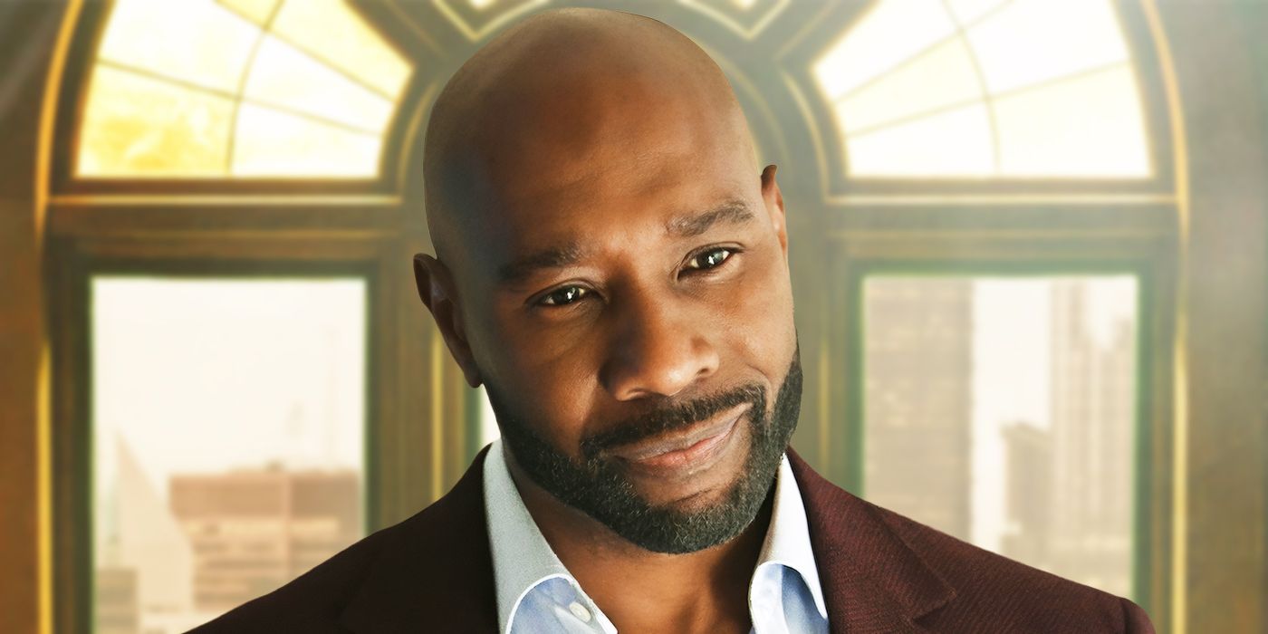 Imagen personalizada de Jefferson Chacon de Morris Chestnut con una leve sonrisa para la serie CBS Watson