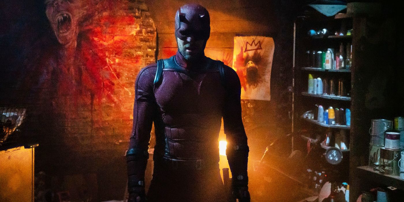 Charlie Cox as Daredevil silhouetted in Born Again Episode 6