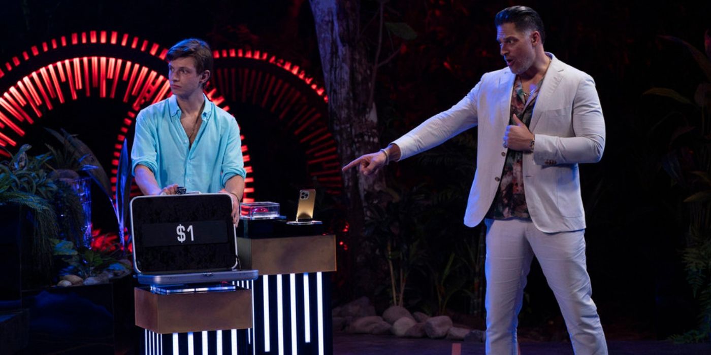 Joe Manganiello reveals Luke&rsquo;s $1 case on &lsquo;Deal or No Deal Island&rsquo; Season 2.