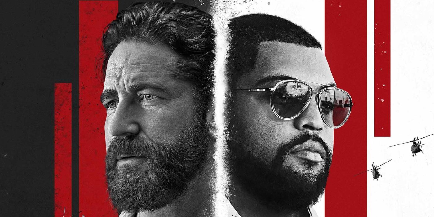 Gerard Butler and O'Shea Jackson Jr on the poster for Den of Thieves 2: Pantera.