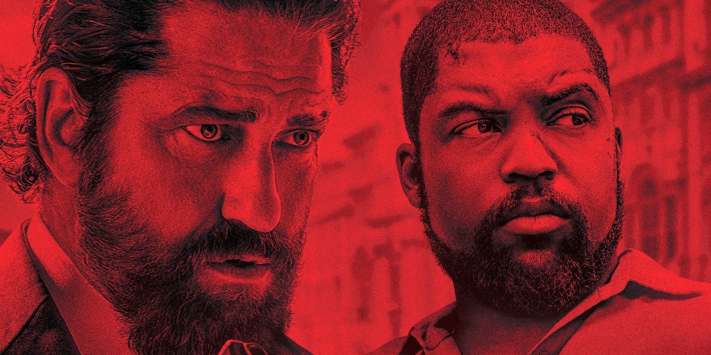 Gerard Butler and O'Shea Jackson Jr on the poster for Den of Thieves 2: Pantera.