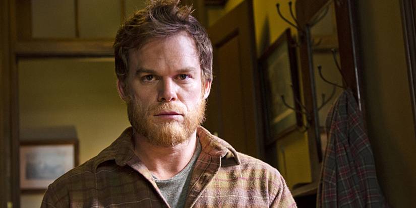 Dexter stares ahead as a lumberjack in the finale of Dexter.