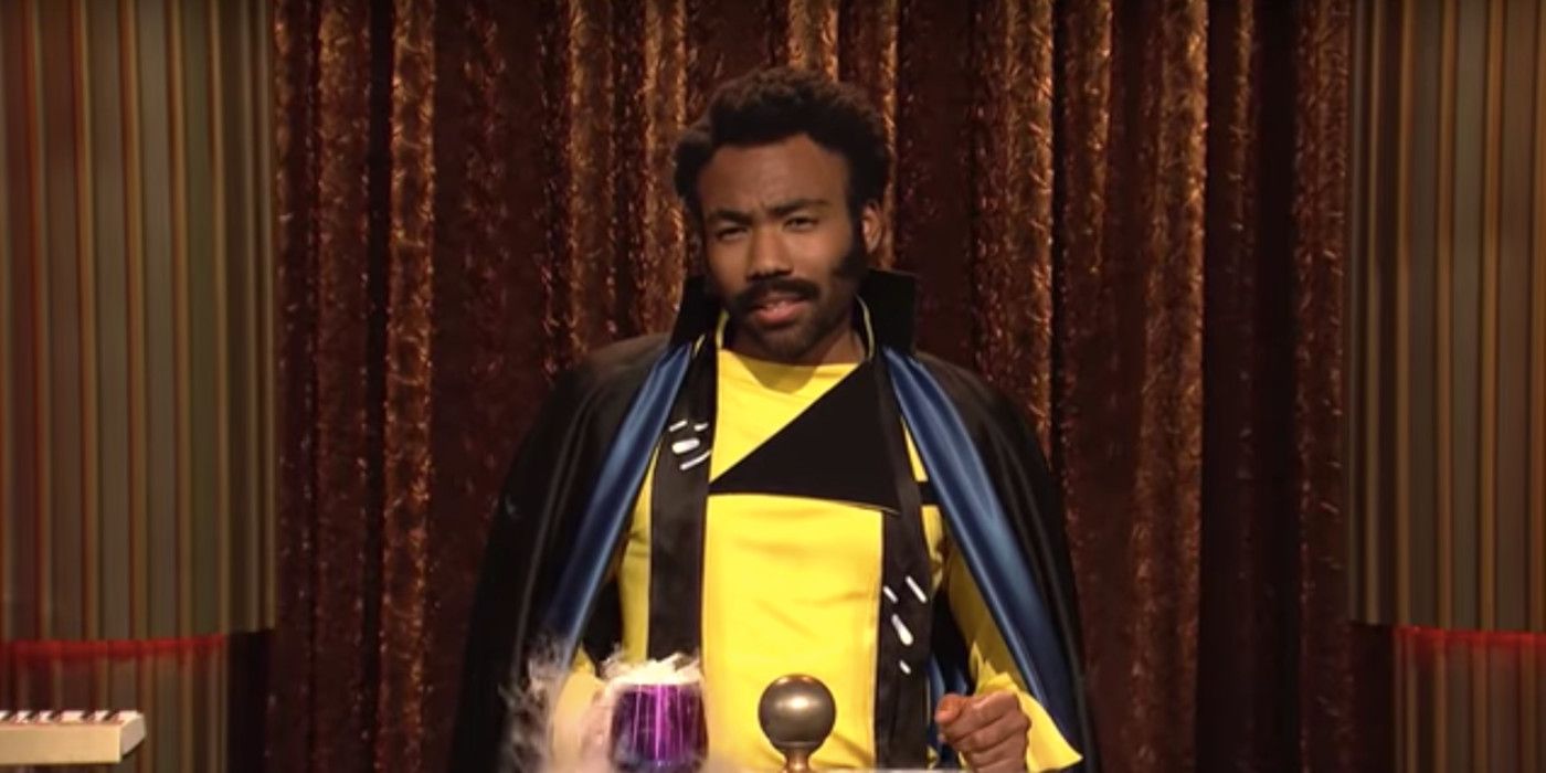 Donald Glover plays Lando Calrissian on Saturday Night Live.