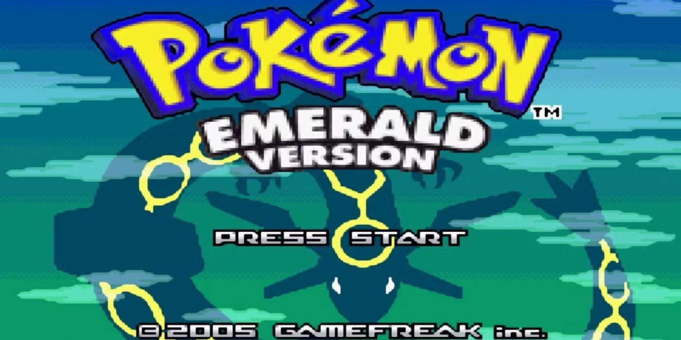 Pokémon Emerald start screen