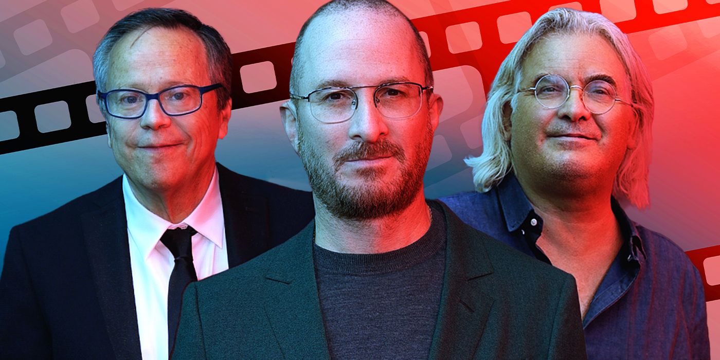 Blended image showing Fernando Meirelles, Darren Aronofsky, and Paul Greengrass