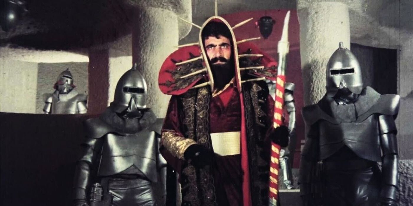 Evil wizard and knights in &lsquo;The Man Who Saved the World&rsquo;