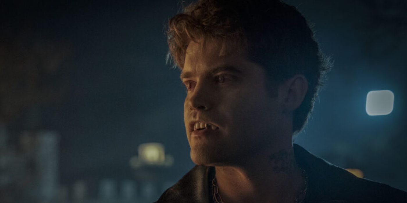 The Vampire Felix with his fangs out in Mayfair Witches