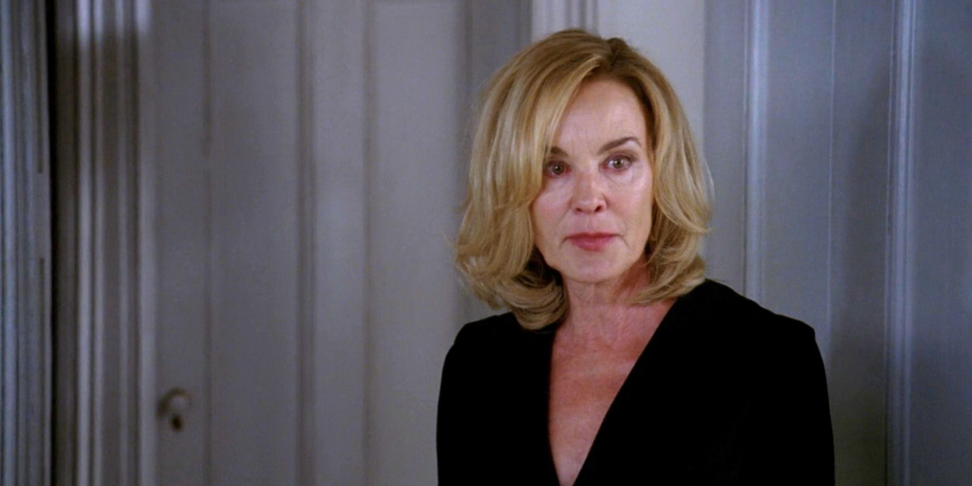 Fiona Goode (Jessica Lange) standing in a doorway in episode 2 of &lsquo;American Horror Story: Coven.'