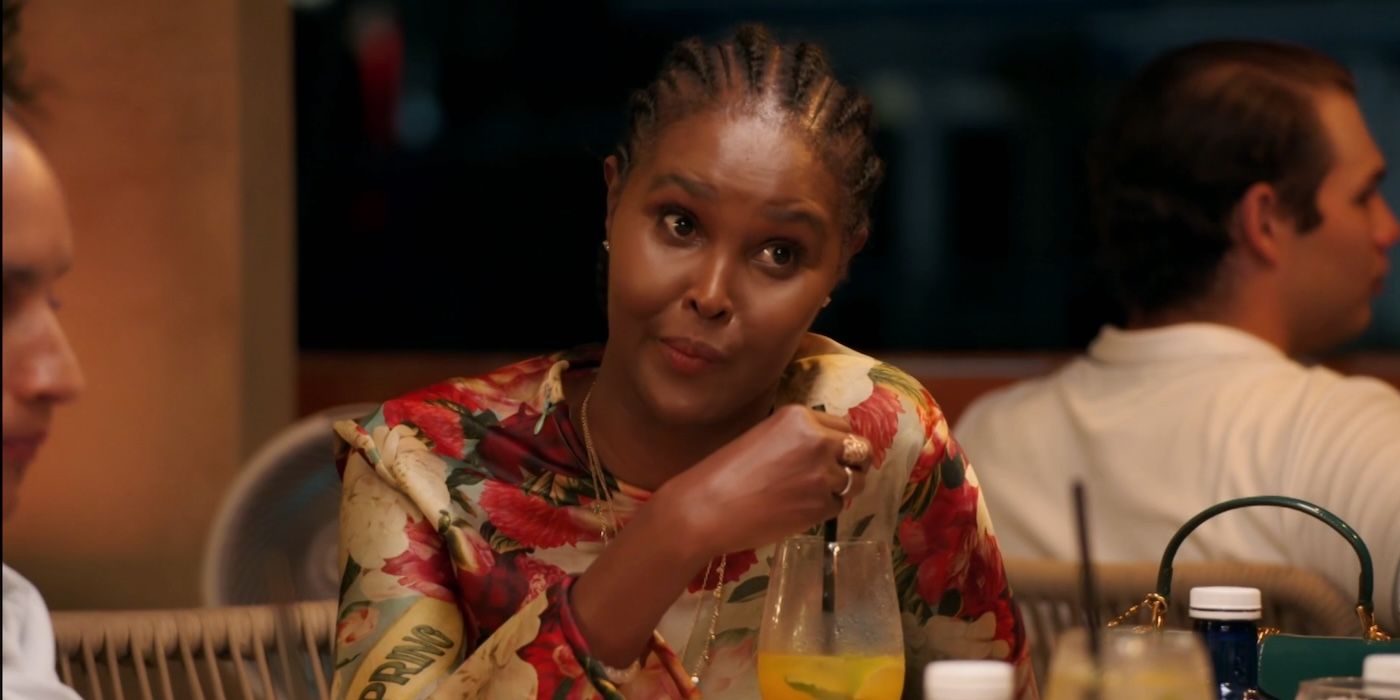 Ubah Hassan looks annoyed at dinner on 'RHONY'