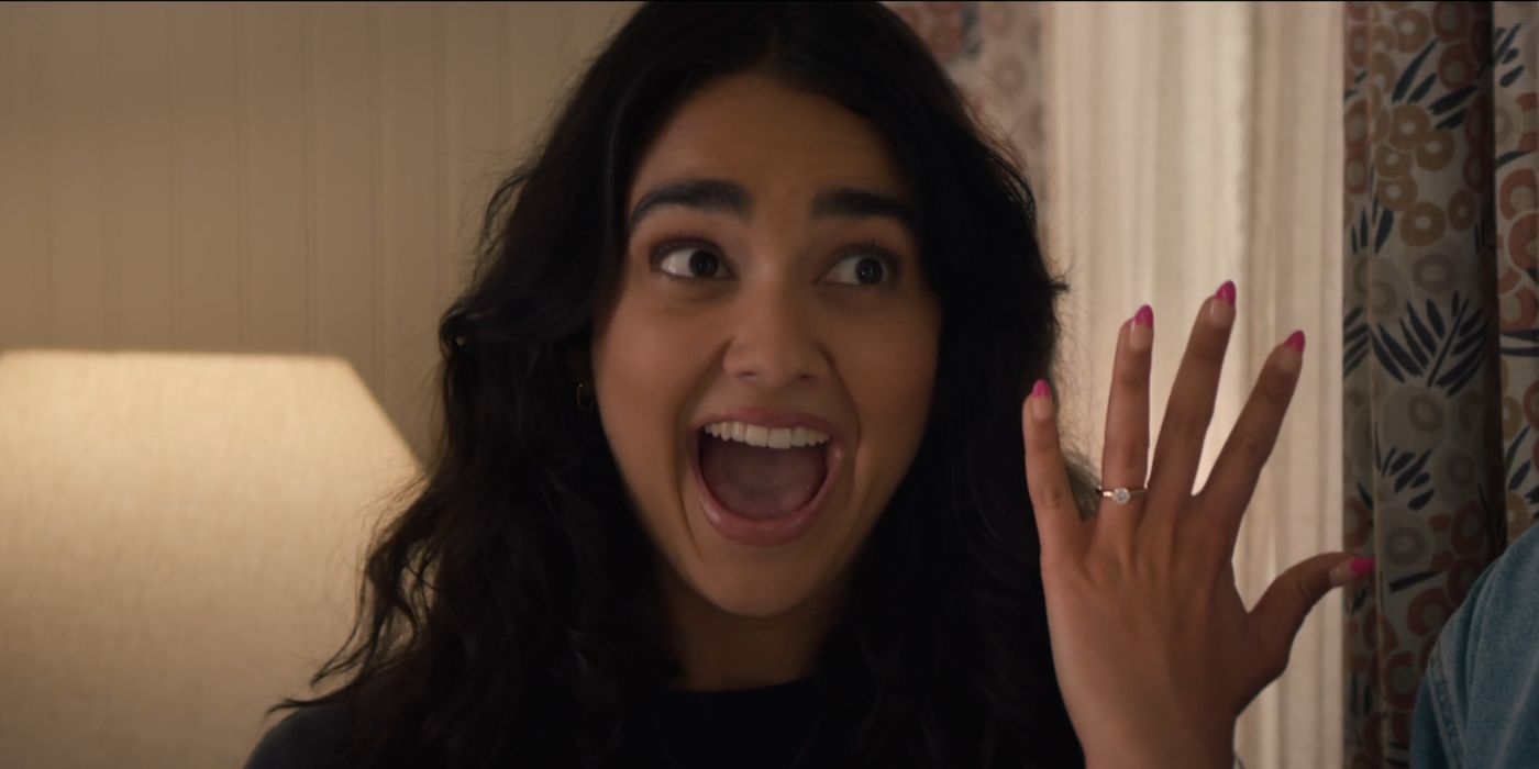 Geraldine Viswanathan as Jenni in You&rsquo;re Cordially Invited.