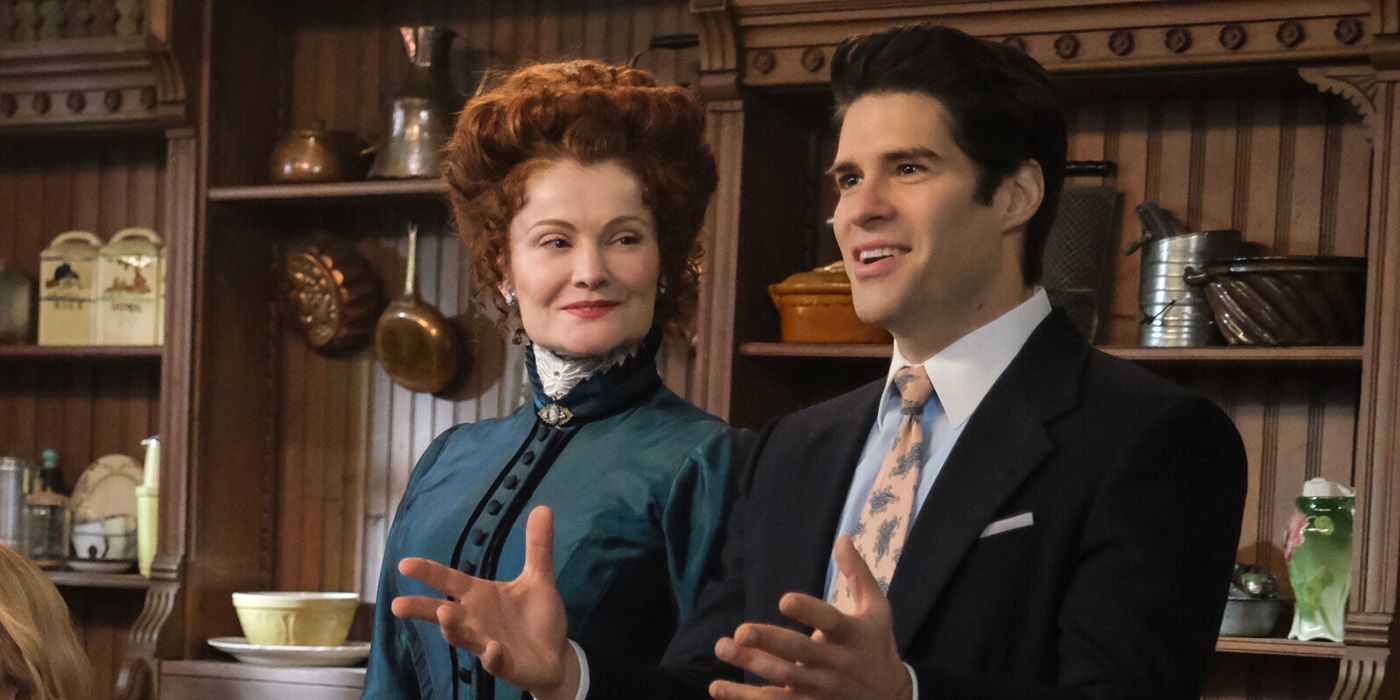 Rebecca Wisocky and Asher Grodman in Ghosts Season 3 Episode 9