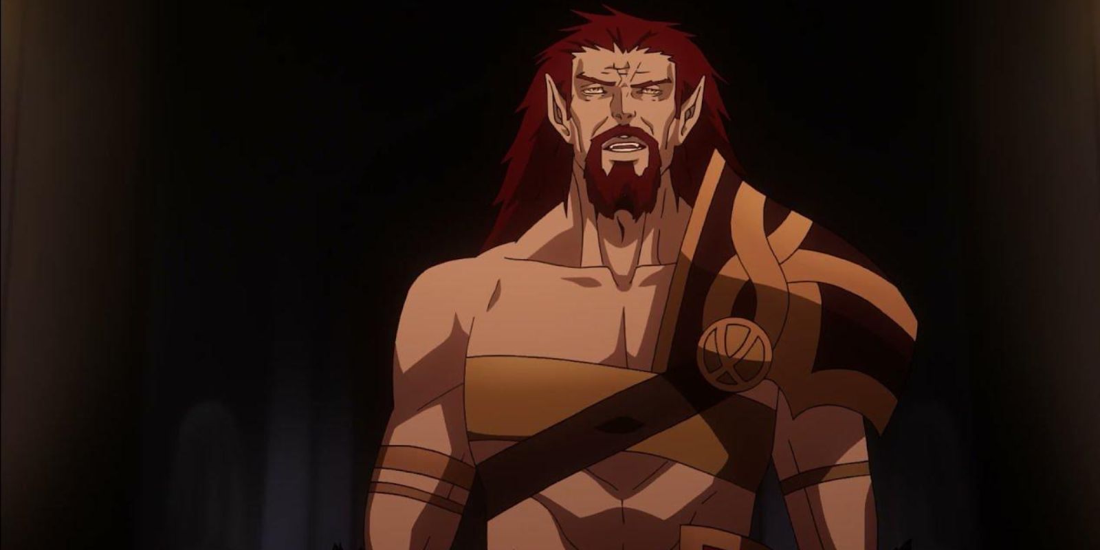 Godbrand talking in Castlevania