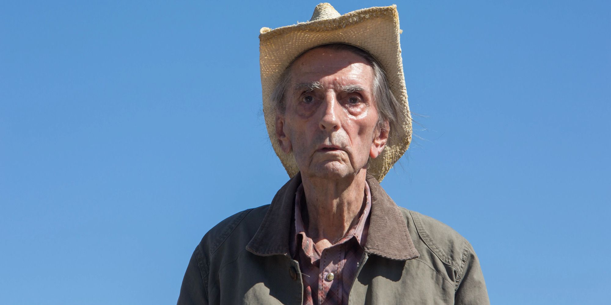 Harry Dean Stanton in a cowboy hat in &lsquo;Lucky&rsquo;