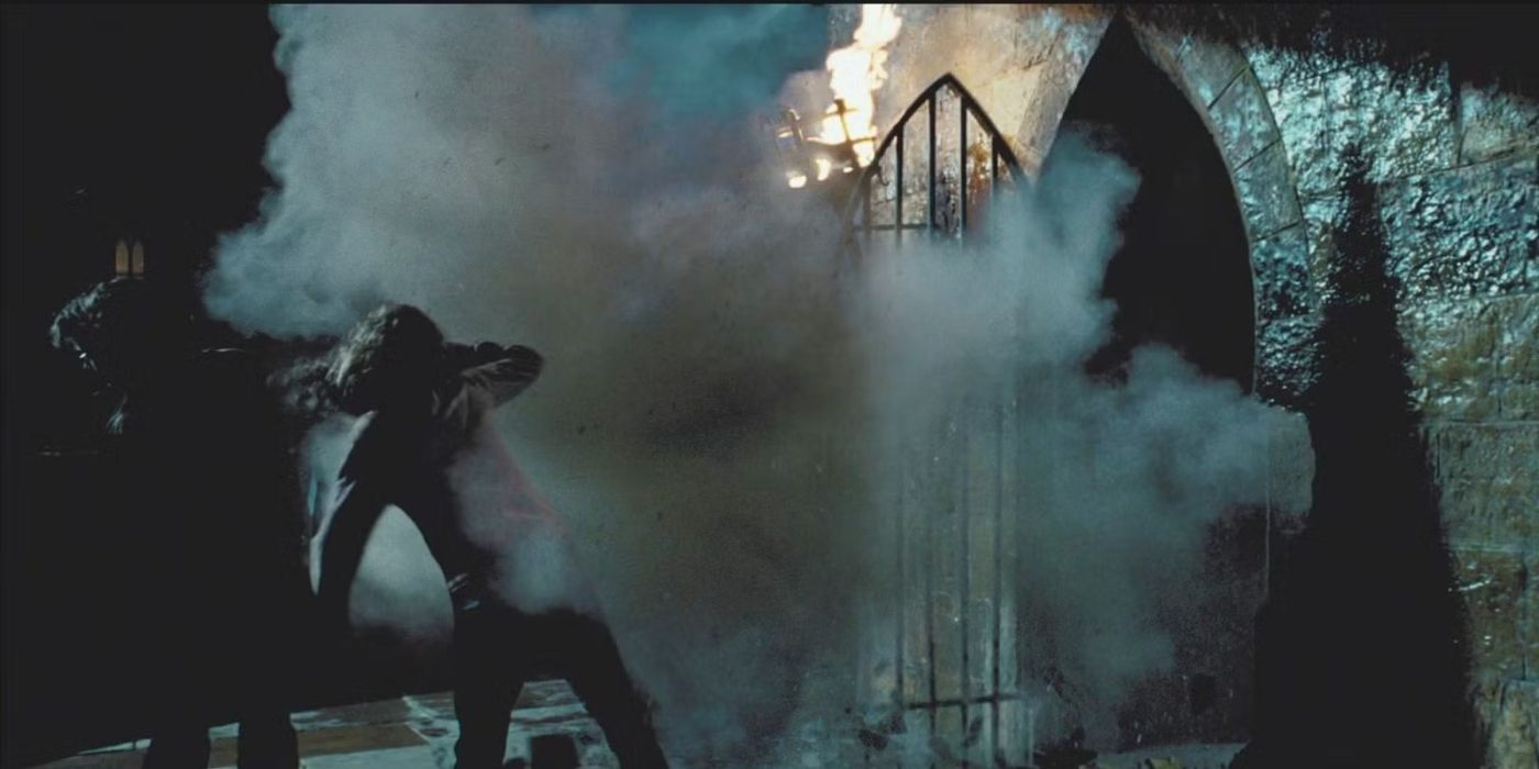 Hermione, played by Emma Watson, performing Bombarda in &lsquo;Harry Potter and the Prisoner of Azkaban.'
