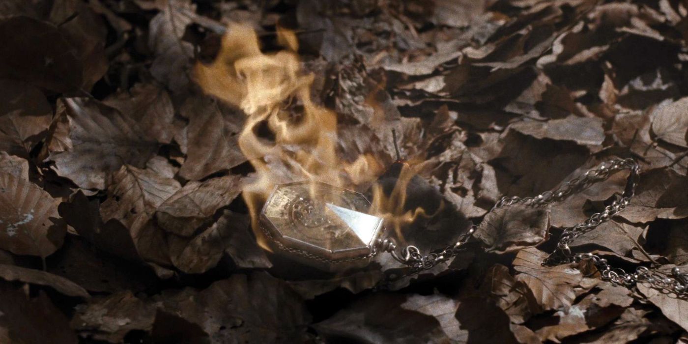 Salazar Slytherin's locket after Harry used Reducto on it in Harry Potter and the Deathly Hallows: Part 1.