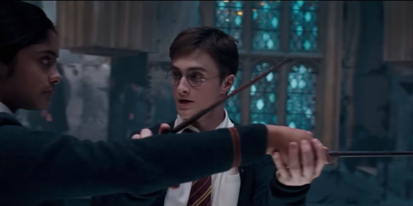 Harry Potter, played by Daniel Radcliffe, teaching Dumbledore&rsquo;s Army in &lsquo;Harry Potter and the Order of the Phoenix.'