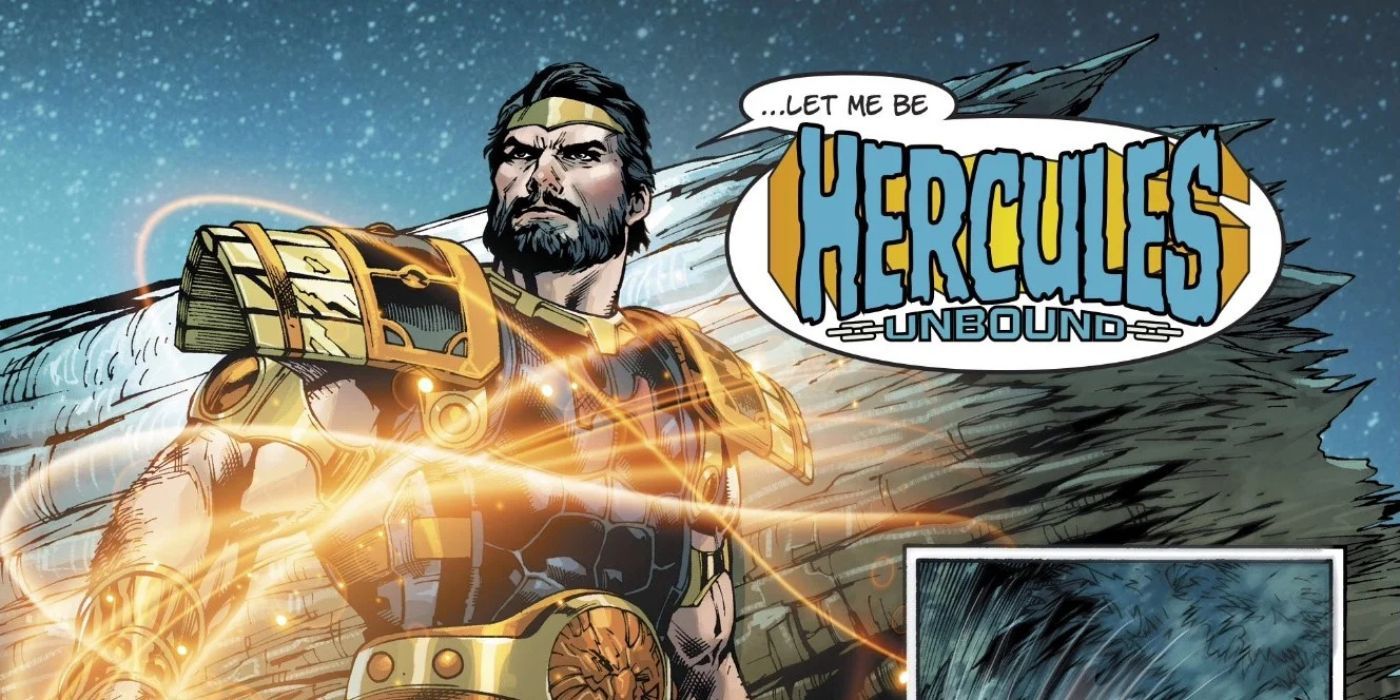 Opening page of Hercules: Unbound in DC Comics