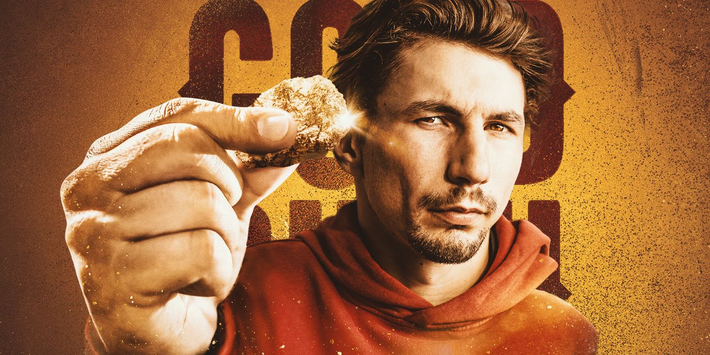 Gold Rush&rsquo;s Parker Schnabel holding a piece of gold