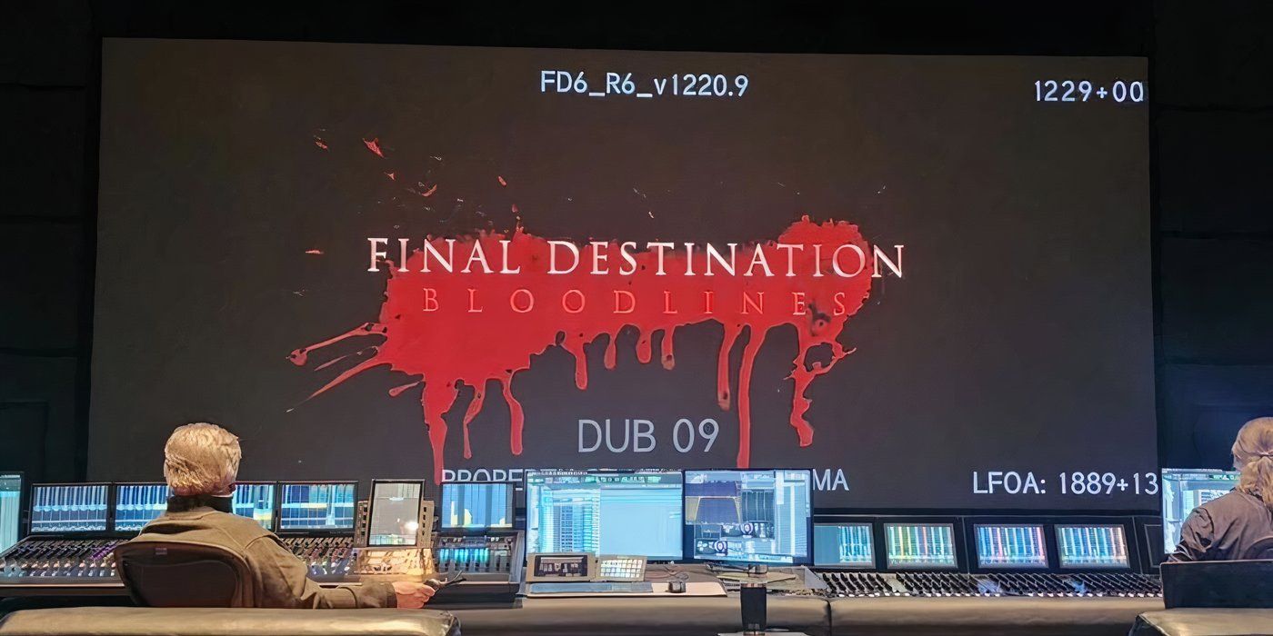 A screenshot from Tim Wynn's Instagram showing the official logo of Final Destination: Bloodlines