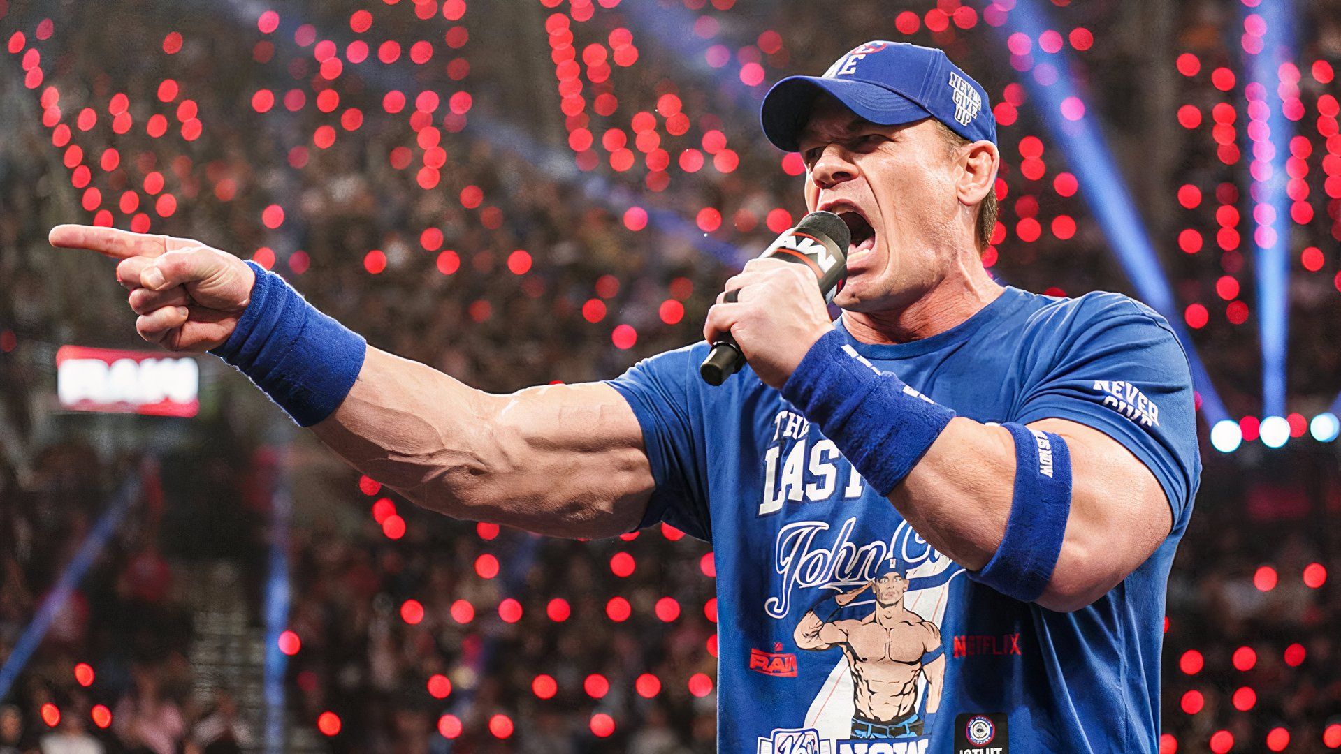 John Cena announcing his entry in the Royal Rumble at 'Monday Night Raw', 1/6/2025