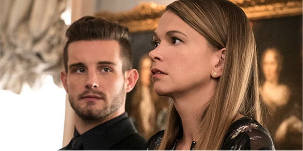 Josh, played by Nico Tortorella supports Liza (Sutton Foster) in Younger