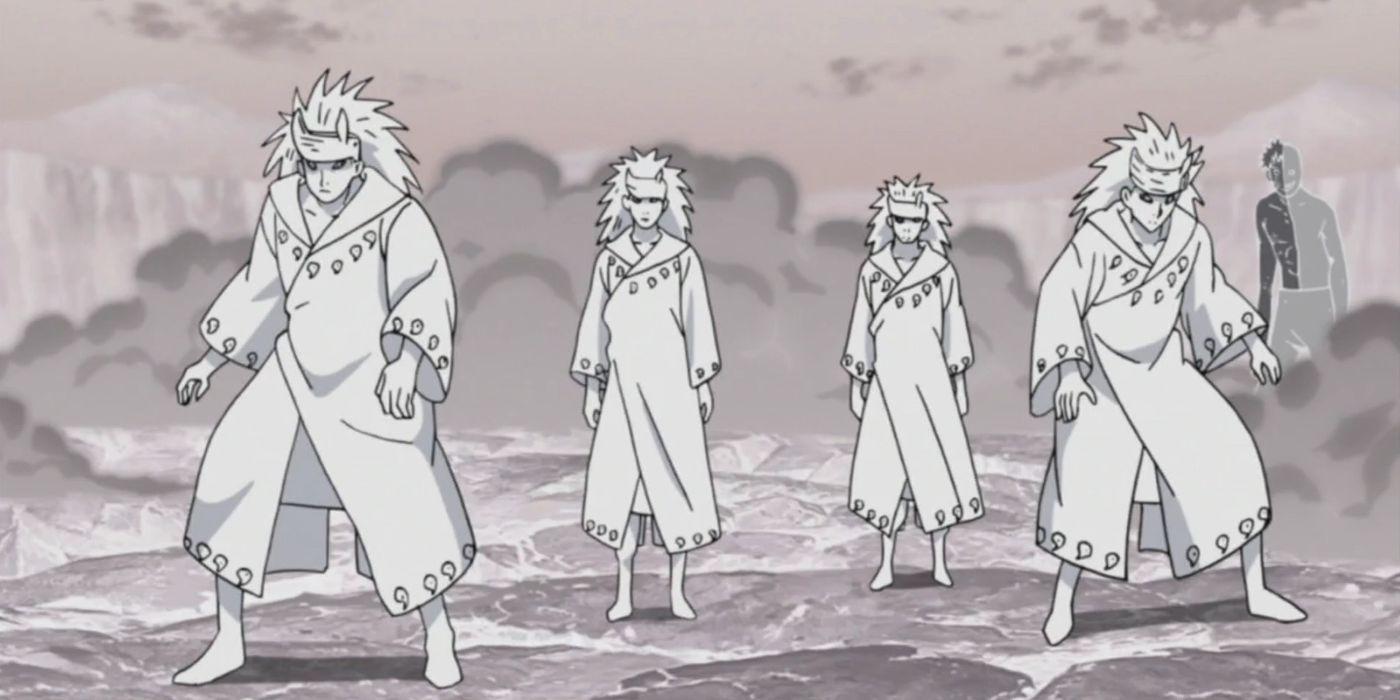 Madara clones stuck in time from Naruto.