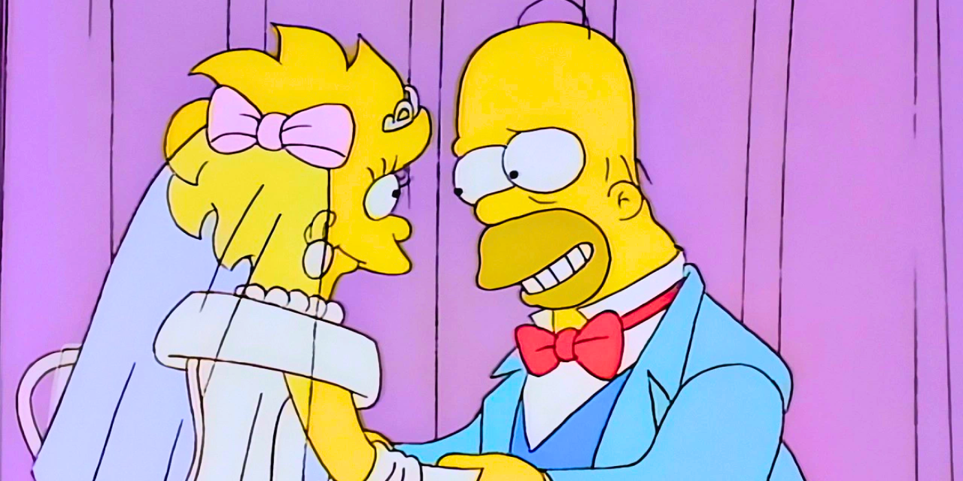 Lisa and Homer at Lisa&rsquo;s Wedding in The Simpsons