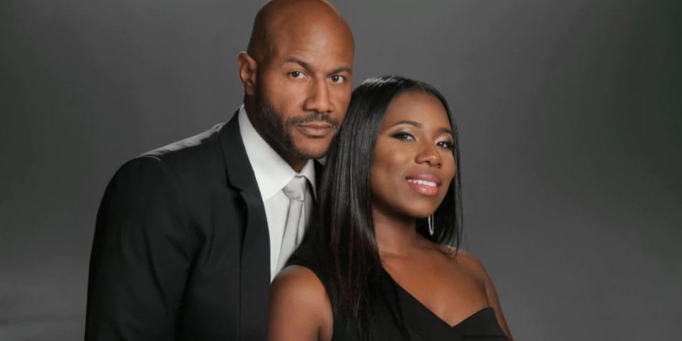 Marsau and LaTisha Scott pose for 'Love & Marriage: Huntsville' promo photo.