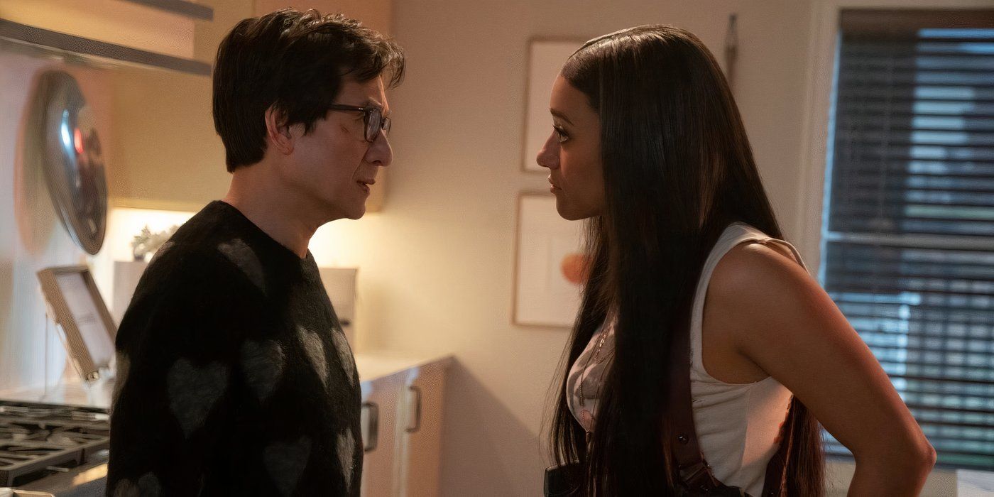Ke Huy Quan as Marvin and Ariana DeBose as Rose in Love Hurts
