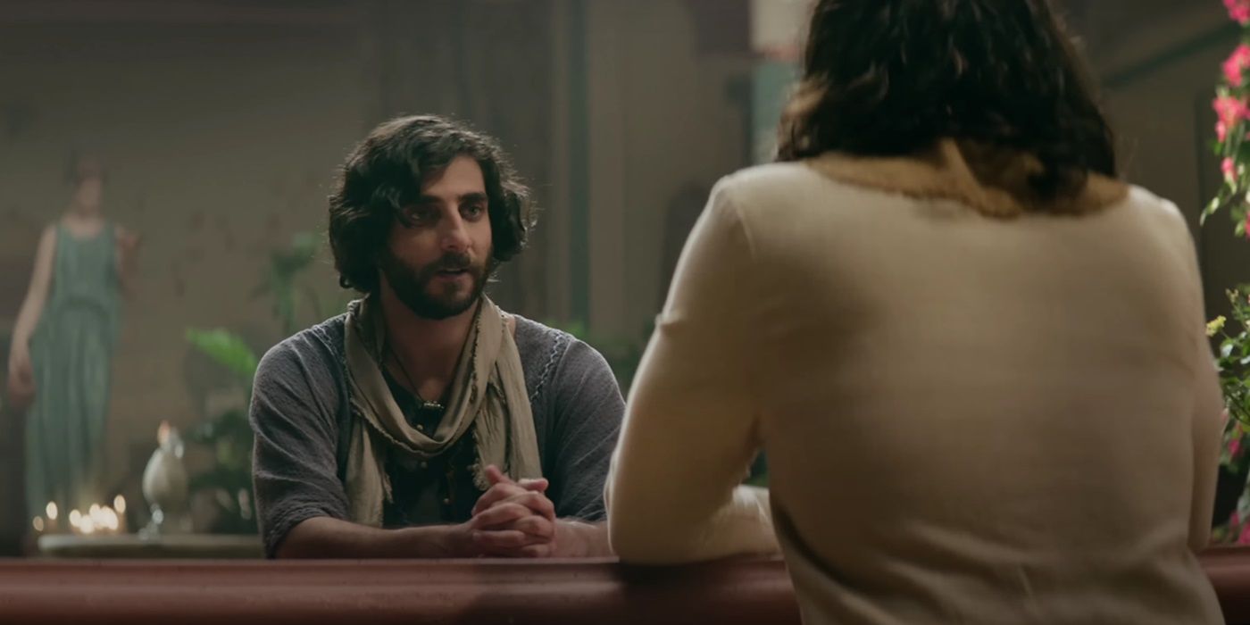 Luke Dimyan, talking to Jesus, as Judas in The Chosen Season 5