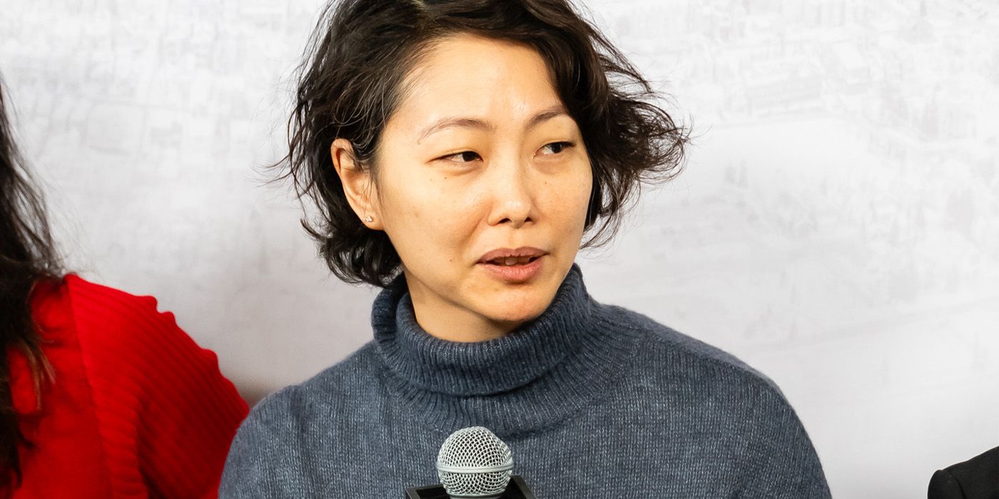 Writer-director Flora Lau discussing Luz at Sundance 2025