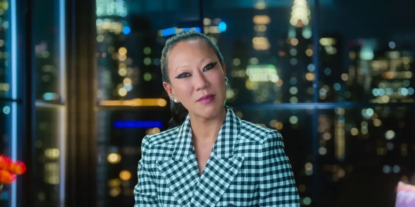 &lsquo;Bling Empire: New York&rsquo; star Lynn Ban smiles for the camera with a city scape behind