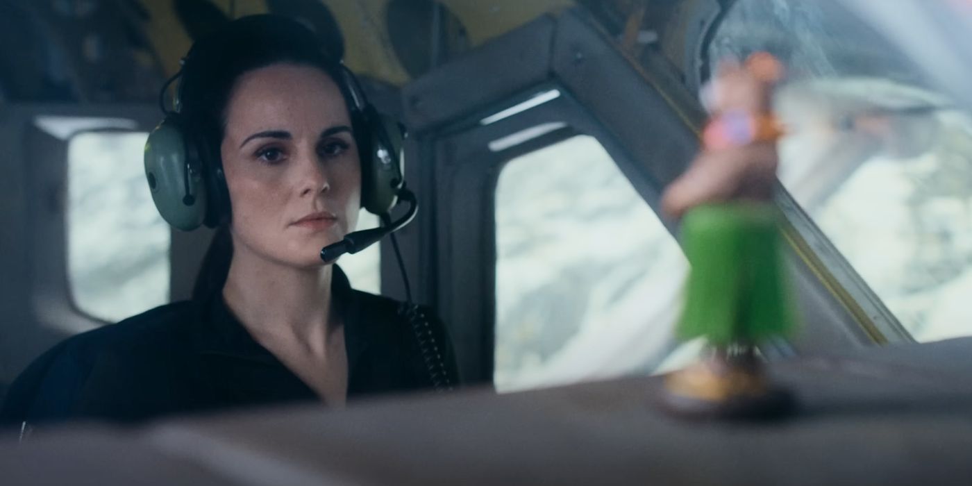 Michelle Dockery as Madelyn Harris in Flight Risk.