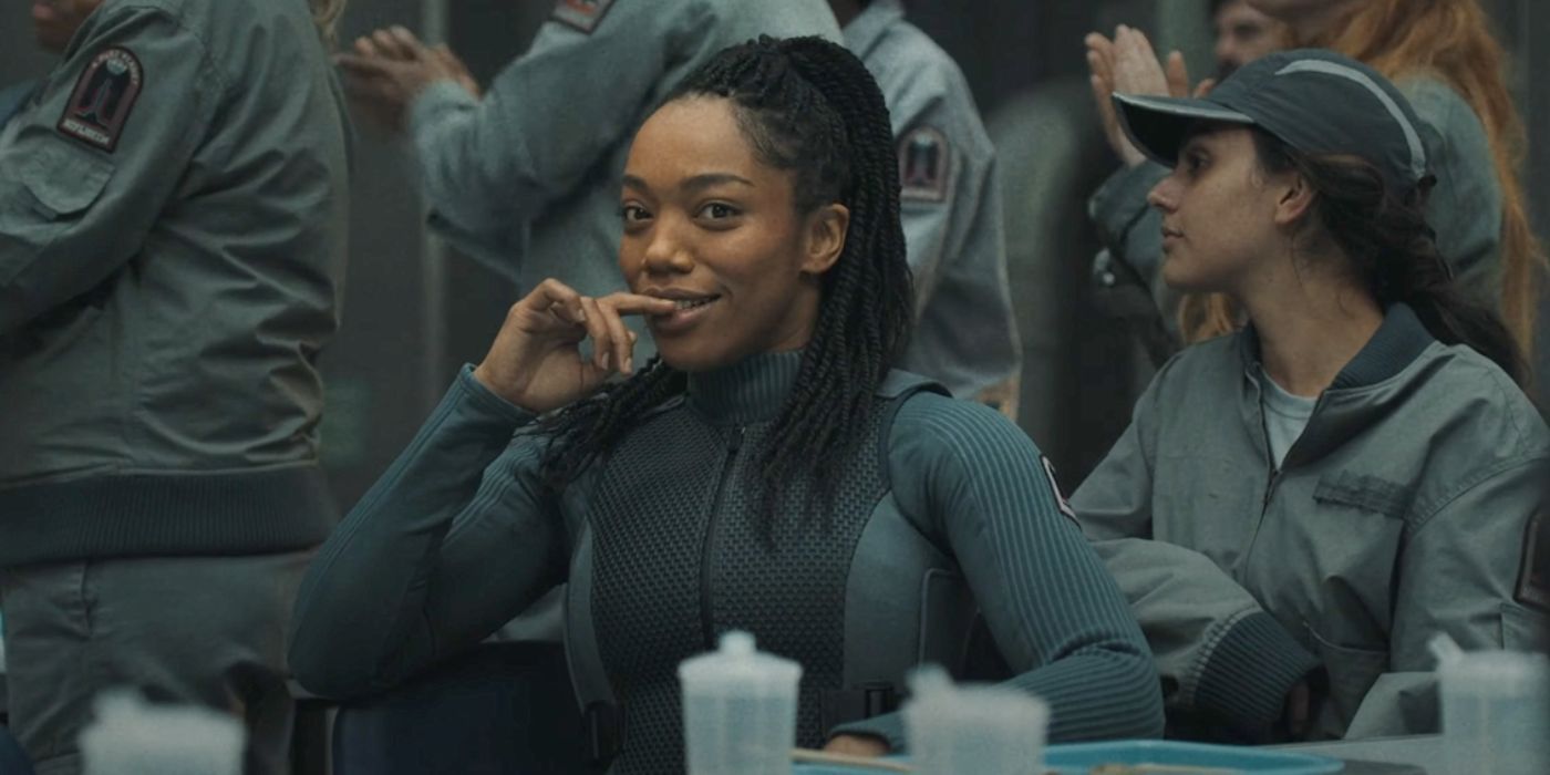 Naomi Ackie as Nasha in Mickey 17.