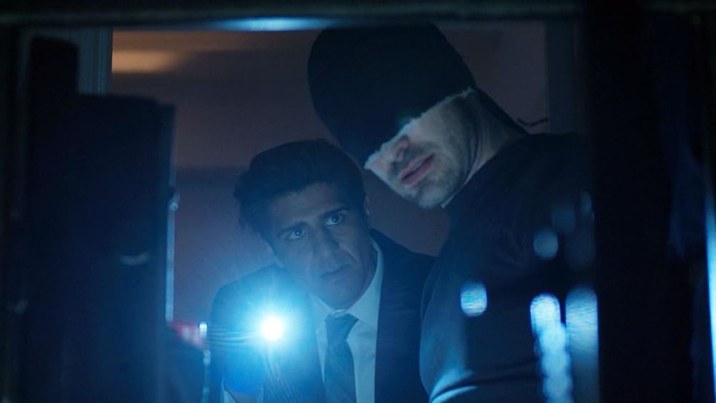 Daredevil and Agent Nadeem Looks In a Safe