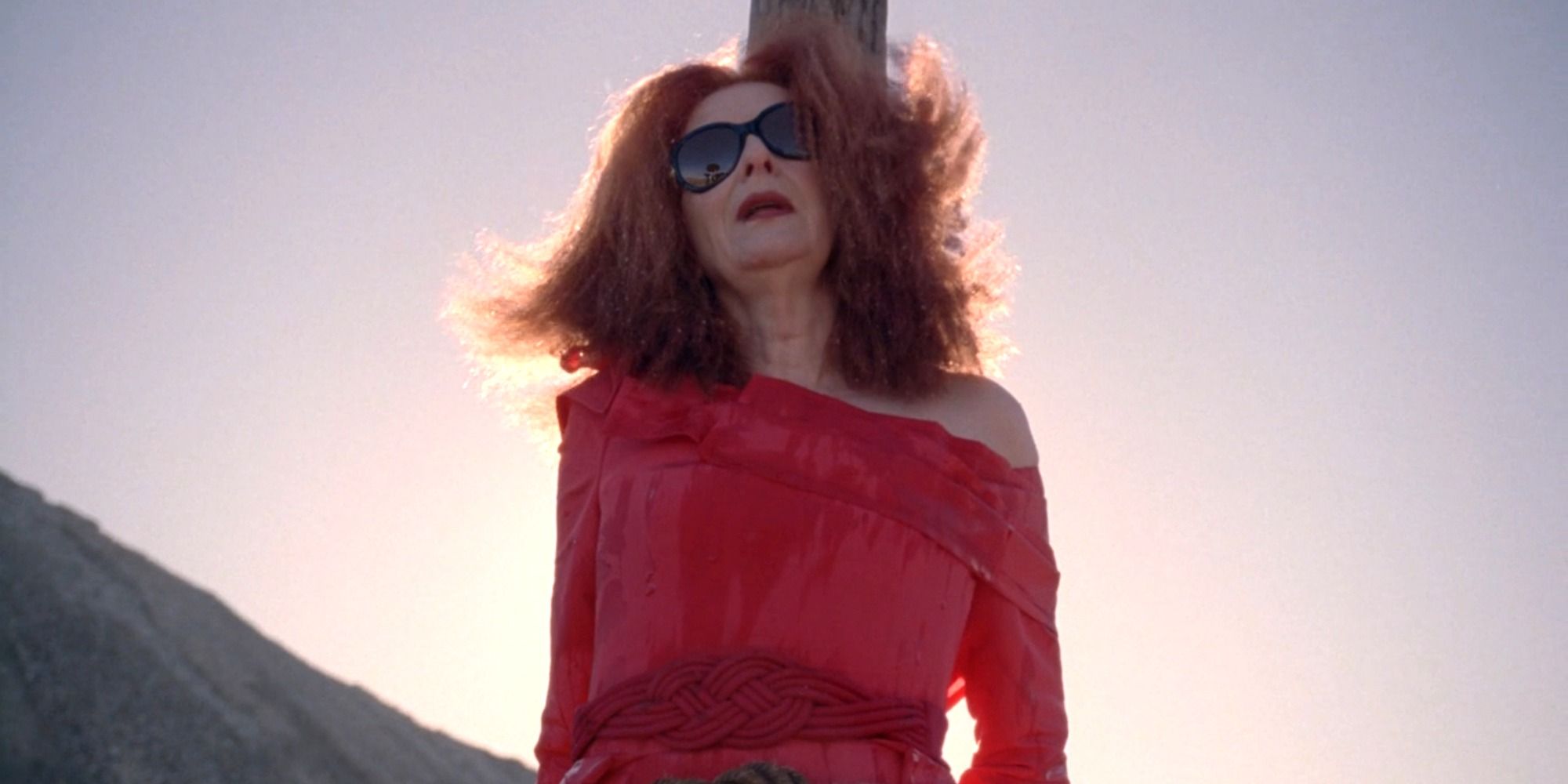 Myrtle Snow (Frances Conroy) prepares to be burned at the stake in episode 13 of &lsquo;American Horror Story: Coven.'