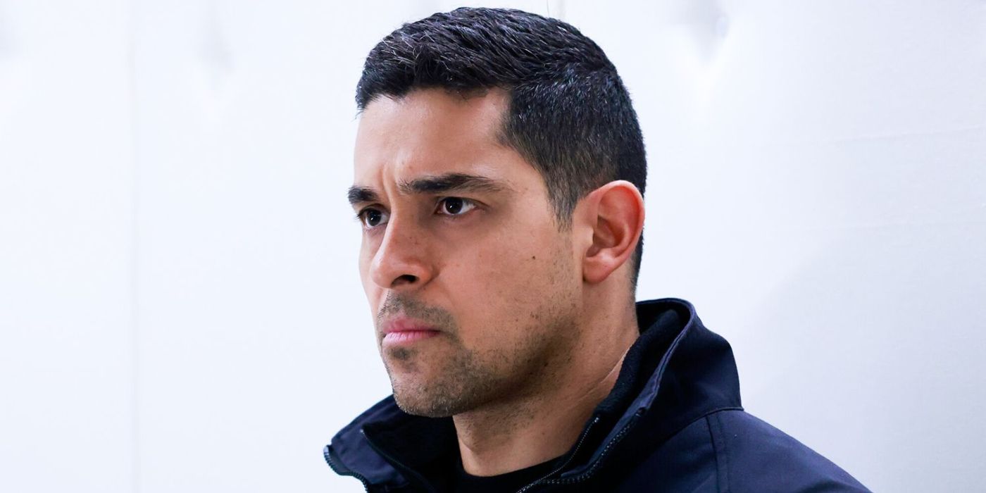 Nick Torres (Wilmer Valderrama) with a stern look in NCIS