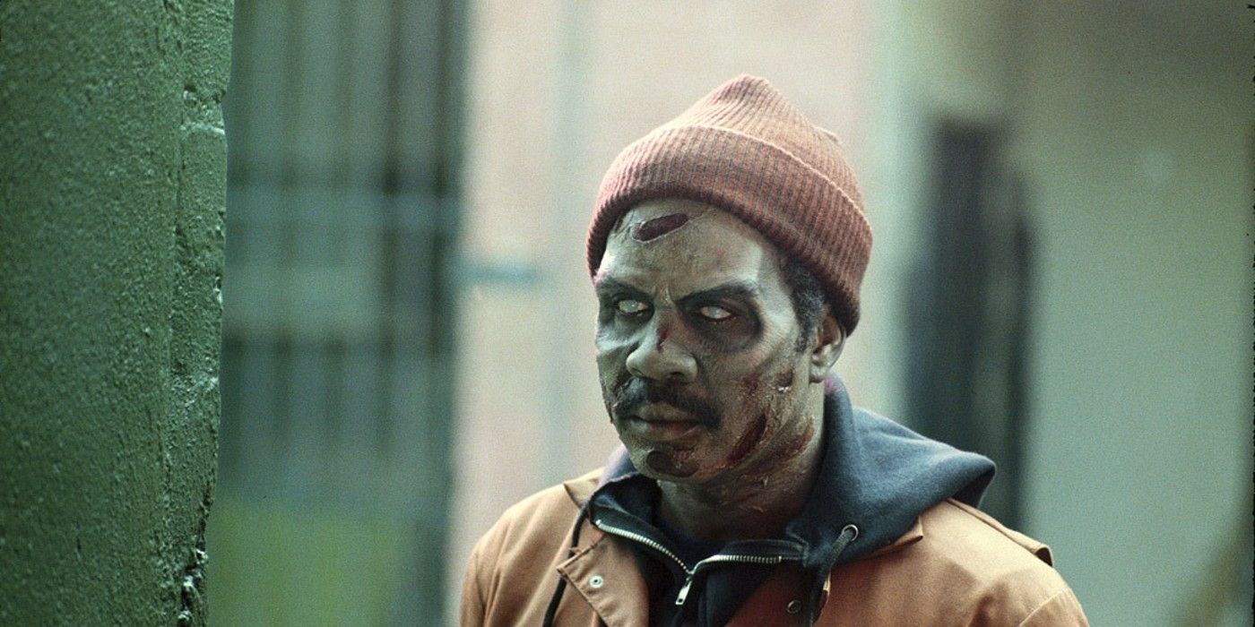 A zombie wearing a hat in &lsquo;Night of the Comet&rsquo;
