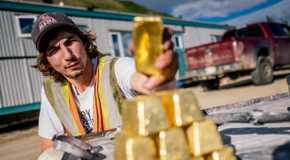 Parker Schnabel piles up gold ingots in 'Gold Rush.'